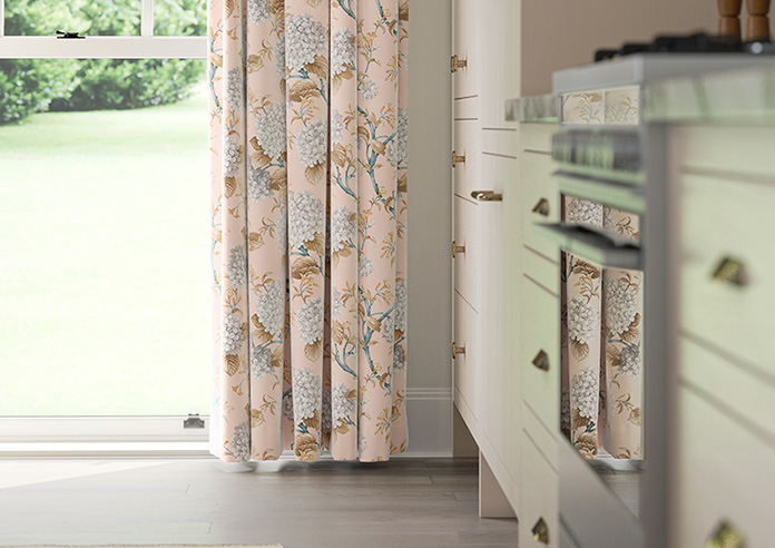 Bouquet Velvet, Soft Apricot - Made to Measure Curtain - Image 5